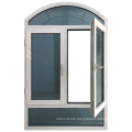Cyprus arch special design hurricane impact living room hug glass window casement aluminium window
